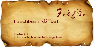 Fischbein Ábel névjegykártya